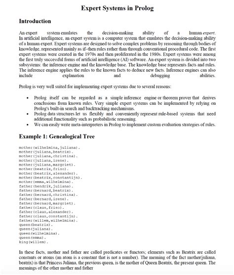 Image result for Prolog Code for Environment Expert System
