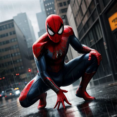 Spiderman Hero pose by LuxuryAiArt on DeviantArt