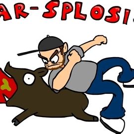 Image result for Exploding Boar Boarsplosion Text