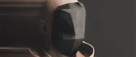 Download wallpaper 2560x1080 man, mask, art dual wide 1080p hd background