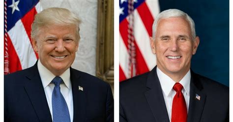 Official Portraits Of Trump, Pence Trigger The Internet's 'Meme' Streak ...