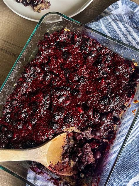 Blueberry Baked Oatmeal Recipe With Blueberries Chia Jam
