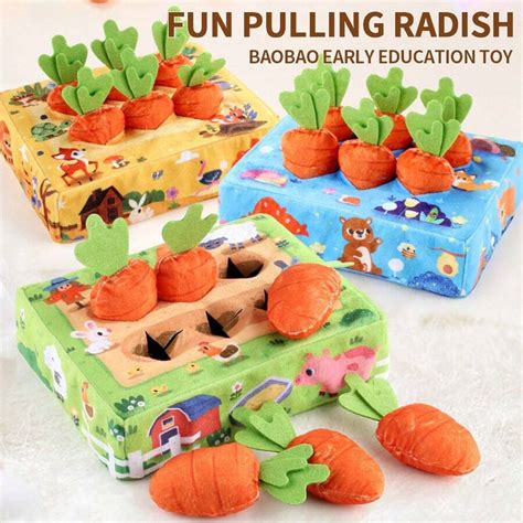 Children's Early Education Simulation Fun Pulling Radish Children's ...