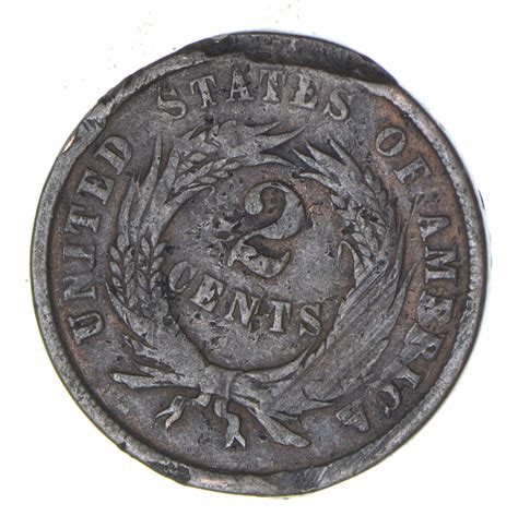 **TWO CENT** 1864 US TWO 2 Cent Piece - First Coin with In God We Trust ...