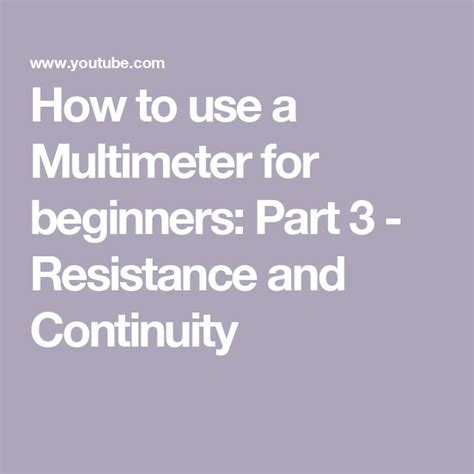 Image result for Multimeter Tutorial for Beginners