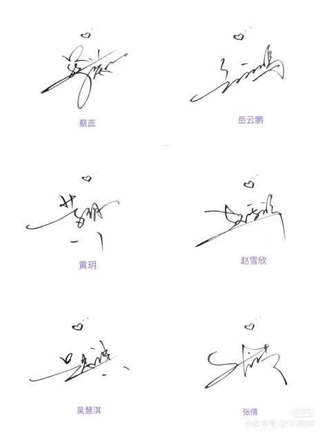 Four Different Types of Handwriting in Chinese