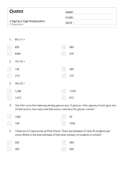 Image result for Two-Digit One Digit Multiplication