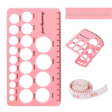 Bobasndm Nipple Ruler, Nipple Rulers for Flange Sizing Measurement Tool, Silicone & Soft Flange ...