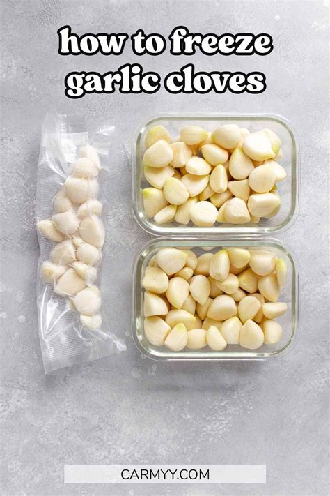 How to Freeze Garlic Cloves | Recipe | Freezing food guide, Freezing ...