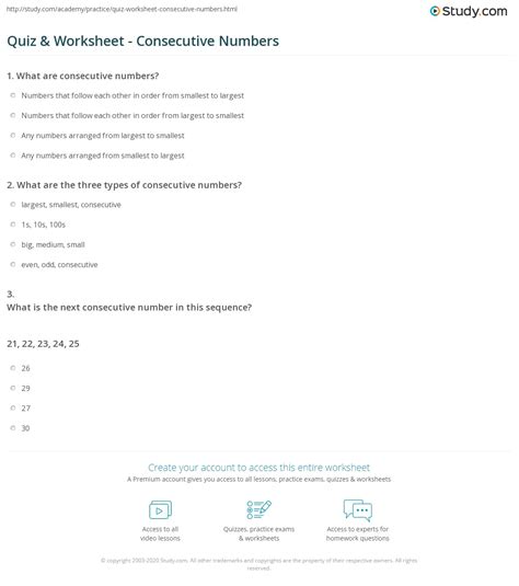 Image result for Consecutive Numbers Worksheet