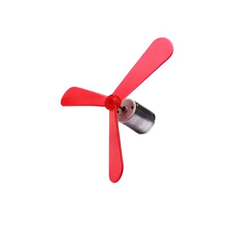DC Motor Fan Blade 3-Wing Fan For Toy Motor Round Sape – REES52