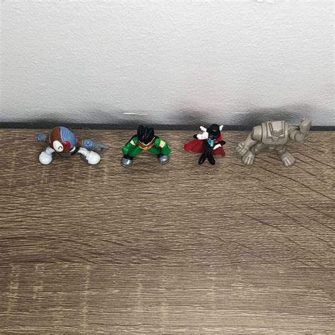 Teen Titans Action Figure Lot Bandai Mini Figures Cyborg Robin Mumbo ...