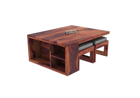 Icon Coffee Table Set (Teak Finish)