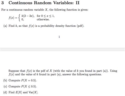 Image result for Questions On Continuous Random Variable