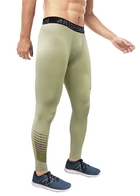 ReDesign Nylon Multi-Color Reflective Compression Pant (Light Grey ...