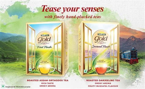 Tata Tea Gold First Flush, 100g, Roasted Long Leaf Tea, Rich Taste ...