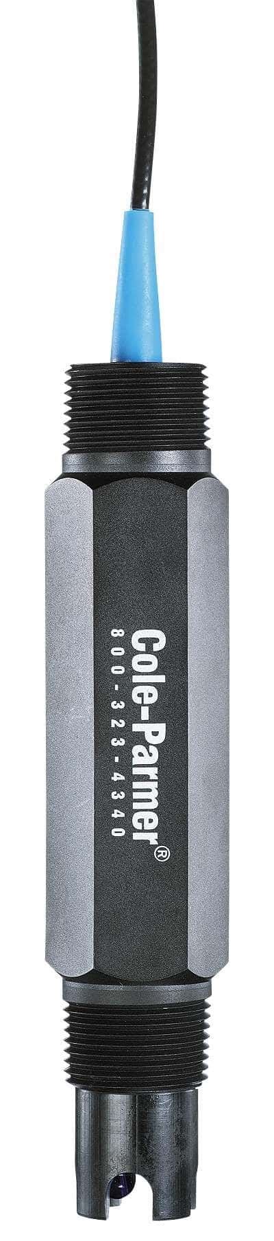 Cole-Parmer Solution Grounded pH Probe, DJ/PPS/100Ohm RTD w/spade lugs ...