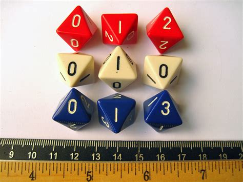 Justin Michell's (D8) EIGHT SIDED DICE