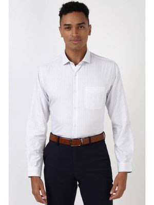 Buy Peter England Men White Slim Fit Formal Shirt (36) Online