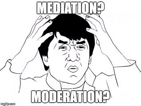 Image result for Moderation vs Mediation
