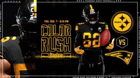 Pittsburgh Steelers To Wear Color Rush Uniforms On Thursday Night ...