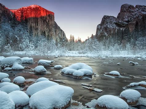Yosemite National Park Winter Scenery Wallpapers - Wallpaper Cave