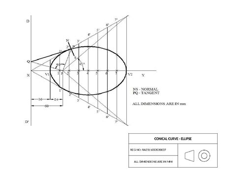 EG record print out - CONICAL CURVE - ELLIPSE REG NO: RA CONICAL CURVE ...