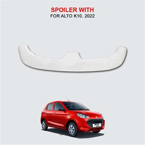 Alto K10 Rear upper spoiler with Light - ABS | Verkoper