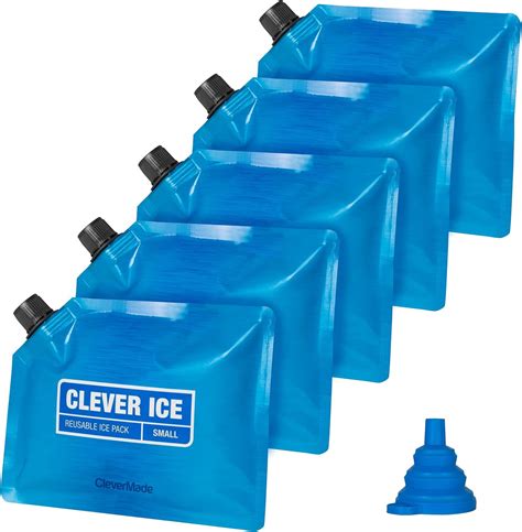 CleverMade Reusable Ice Pack - Long Lasting Cold Freezer Packs for ...