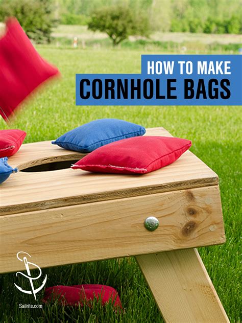 How to Make Cornhole Bags | Cornhole bags, Cornhole, Corn hole diy