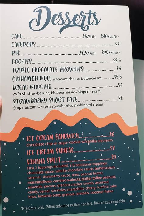 Menu at Strawberry Patch Cafe, Everett