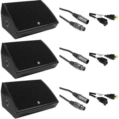 Yamaha DHR15M 1,000-watt 15-inch Powered Floor Monitor (3 Pack ...