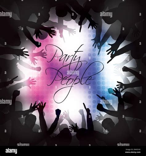 Night party rave young people Stock Vector Images - Alamy