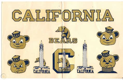 UC Berkeley Cal Bears 1941 Oski Mascot Campanile California Decal ...