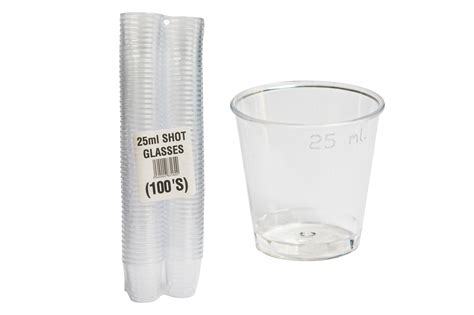 25Ml CE Marked Plastic shot glasses - Direct Imports
