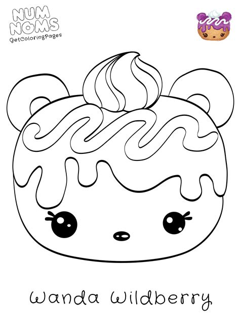 Num Nom Coloring Page Free at gansonnyblog Blog