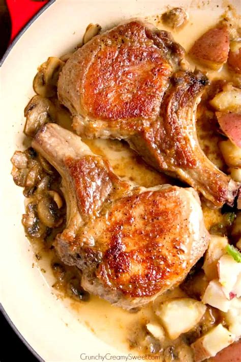 Braised Pork Chops - Crunchy Creamy Sweet