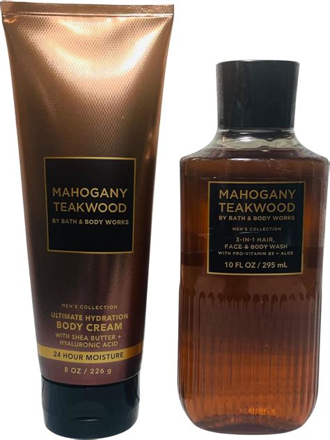 Amazon.com : Bath & Body Works Mahogany Teakwood Men's 3-in-1 Hair ...