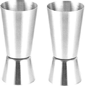 Bridge2Shopping (Pack of 2) 800016-PEG MEASURE Glass Set Shot Glass ...