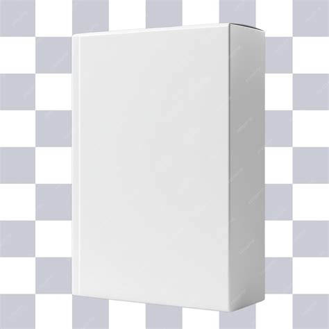 Blank White Cereal Box for Packaging Design Transparent Background ...