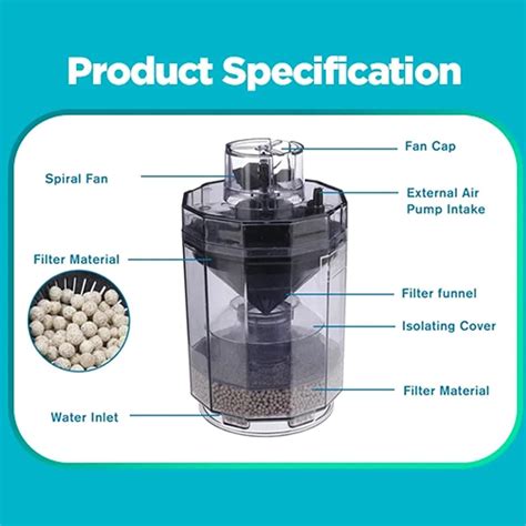 Buy Fish Tank Poop Filter Aquarium Automatic Fish Waste Suction Colle ...