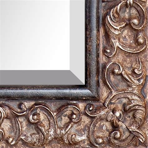 La Pastiche Brasovia 16.5-in W x 14.5-in H Grey Framed Wall Mirror at ...