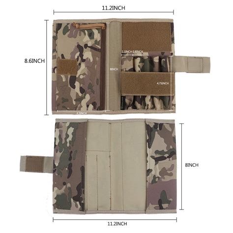 Kosibate Tactical Notebook Cover, Military Army Leader Book Cover, 8x5 ...