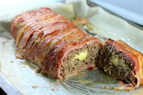 Keto Meatloaf - Bacon Wrapped and Cheese Stuffed! - Aussie Keto Queen