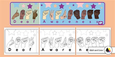 Printable Deaf Awareness Banner for ASL Day | Twinkl USA