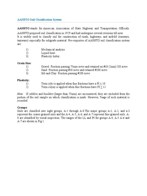 AASHTO Soil Classification System Applications 的图像结果
