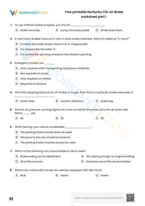 Cdl Air Brake Endorsement Practice Test at Eugene Mash blog