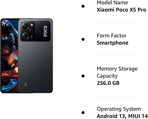 Buy Xiaomi Poco X5 PRO 5G + 4G Volte Global Unlocked 256GB + 8GB GSM 6. ...