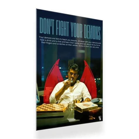 Dont Fight Your Demons Metal Poster – theframegram