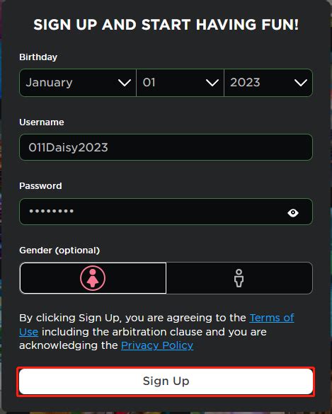 How to Sign Up to Roblox 的图像结果